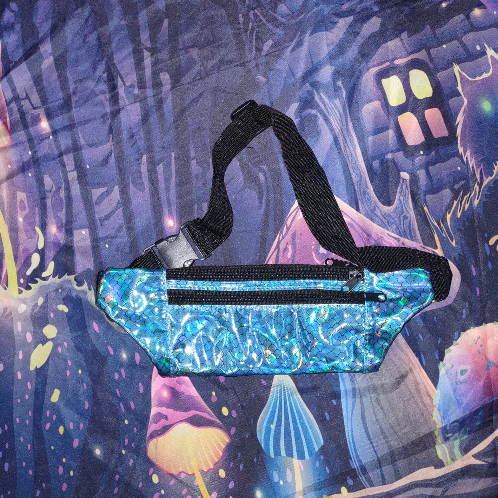 Mermaid Holo Rave Bum Bag - Picture 5 of 7